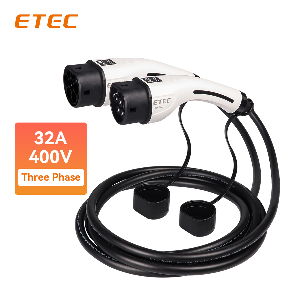 32A Type 2 EV Extension Cable IEC 62196-2 Type 2 to Type 2 Male Socket