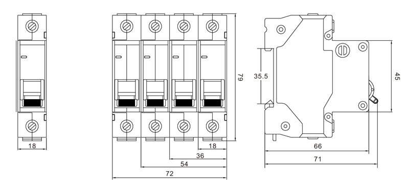 DZ47-63S 4.5KA/6KA Mini Circuit Breaker(Economic Type  