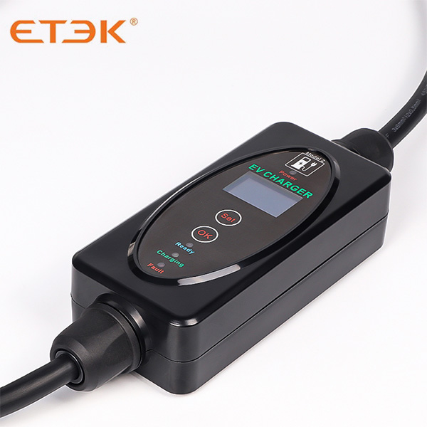 Mode 2 EV charging cables Single-phase 3.7 kw-7.3kW Portable charger - ETEK  Electric